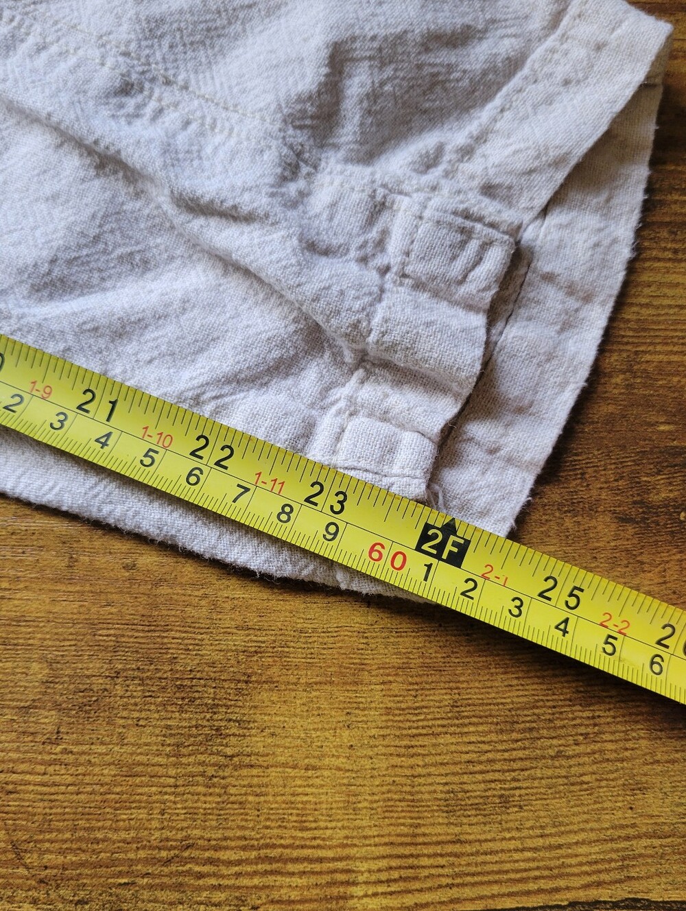 Old Navy Linen Blend Pull-On Ankle Pants  Elastic Waist Cream Women's Medium - Picture 10 of 10